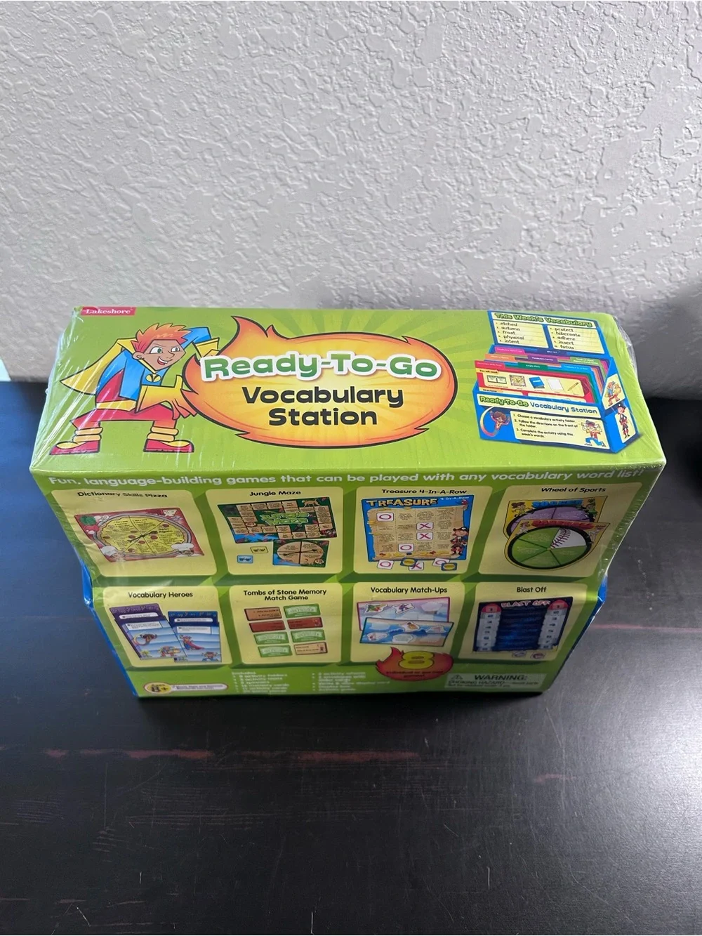 Lakeshore 8 Ready to Go Vocabulary Station File Folder Games Grade 2+ HH316 New